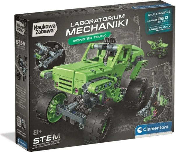 Laboratorij mehanike – monster truck 2v1 gradbeni set