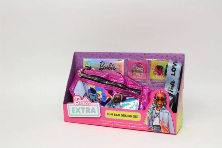 Barbie Extra stilska ledvična torbica z nalepkami