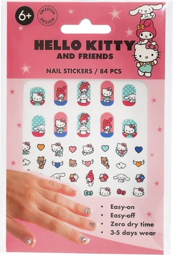 Otroške nalepke za nohte Hello Kitty (84 kosov)