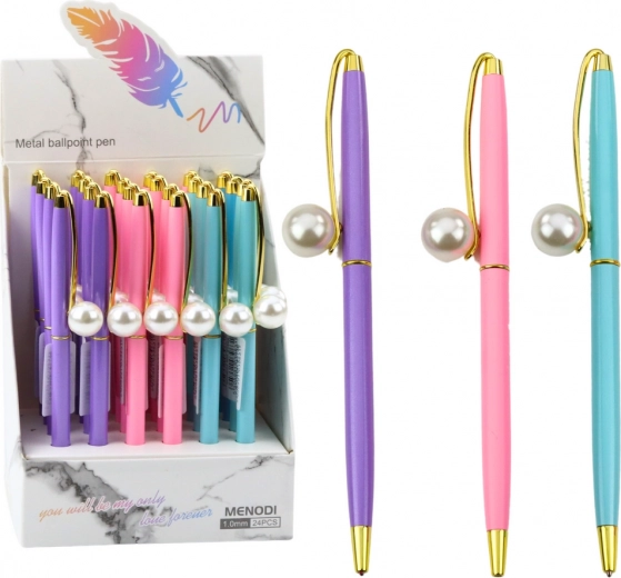Kovinsko pero s perlo modro črnilo 1,0 mm
