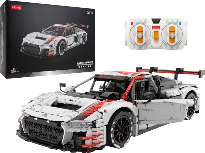 Konstrukcijski komplet RASTAR Audi R8 LMS GT3 v merilu 1:8
