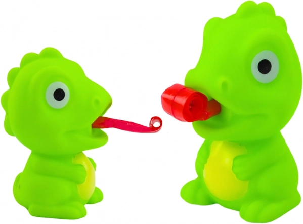 Gumijasti dinozaver z izvlečnim jezikom, zelen, 8 cm
