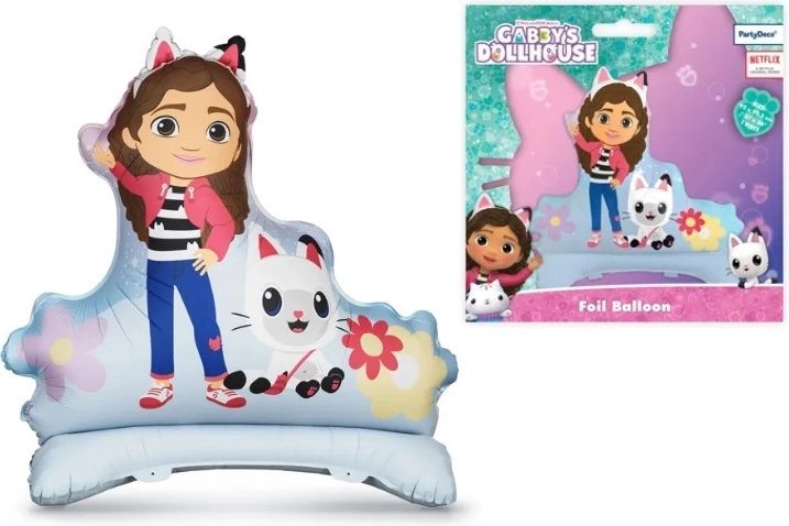 Stoječ folijski balon Gabby’s Dollhouse (Koci Domek Gabi) 92 × 90,5 cm - 1 kos