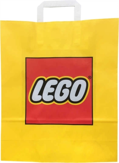 Lego reklamna papirnata darilna vrečka rumena 34 × 35 cm - 1 kos