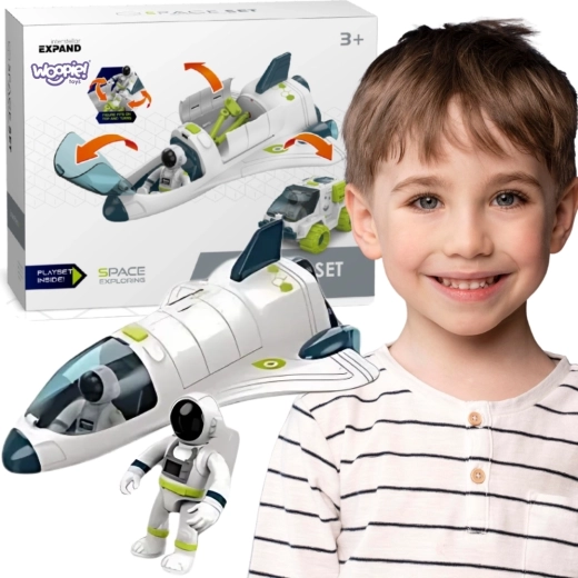 Woopie kozmični komplet z raketoplanom in roverjem