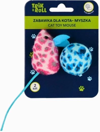 Plush Mouse and Ball for Cats