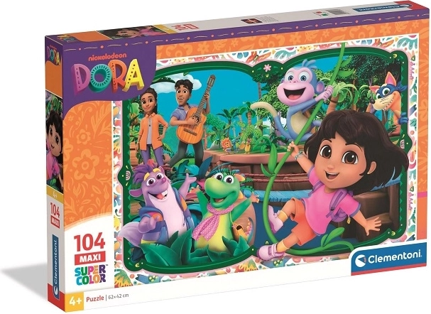 Clementoni maxi sestavljanka Dora SuperColor 104 delov