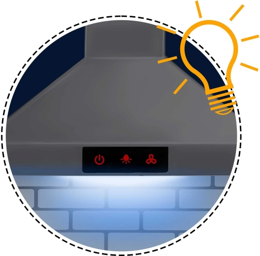 Svetleča napa z nadzorno ploščo