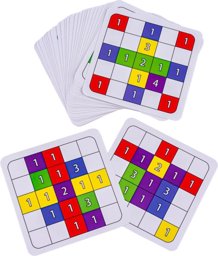 30 double-sided cards and 2 difficulty levels