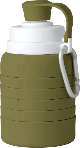 Mininor zložljiva silikonska steklenica moss green