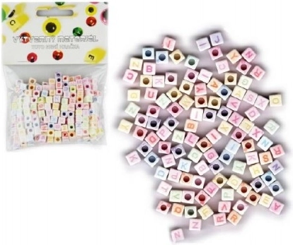 Plastične abecedne perle 300 kos
