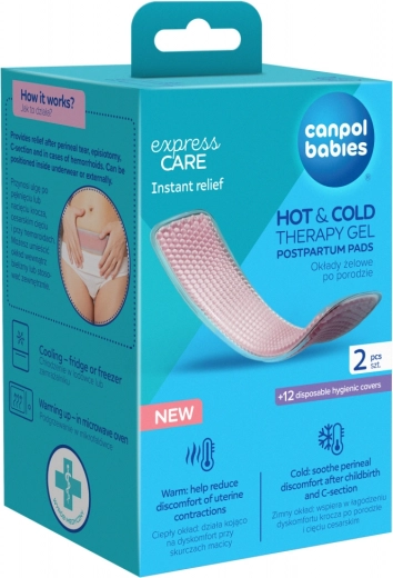 Poporodne gelne blazinice HOT & COLD od Canpol babies, 2 kos