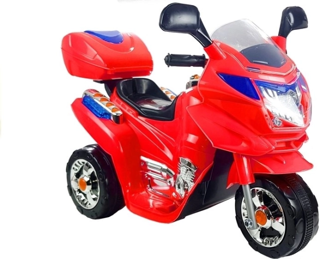 Otroški električni tricikel – rdeči akumulatorski motocikel