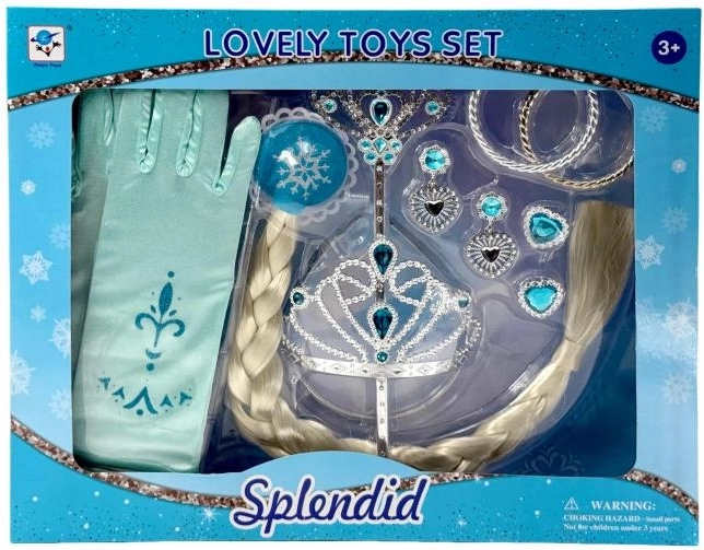 Plejo komplet nakita za princesko z dolgim kitom