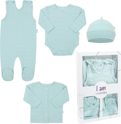 4-delni komplet za dojenčka za porodnišnico New Baby I am moder