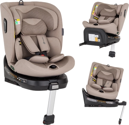 Petite&Mars vrtljiv otroški avtosedež Twistguard Pro i-Size tan brown air 40–150 cm (0–36 kg)