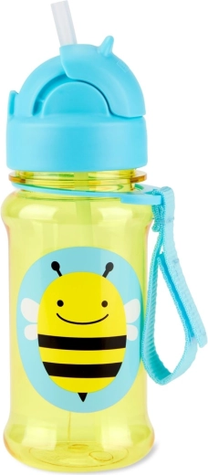 Skip Hop Zoo tritanova steklenička s slamico Čebelica 355 ml