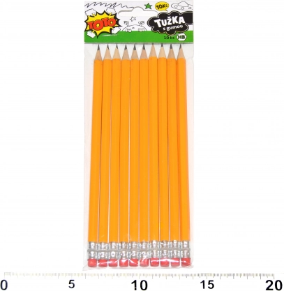 Grafitni svinčniki HB z radirko – set 10 kos