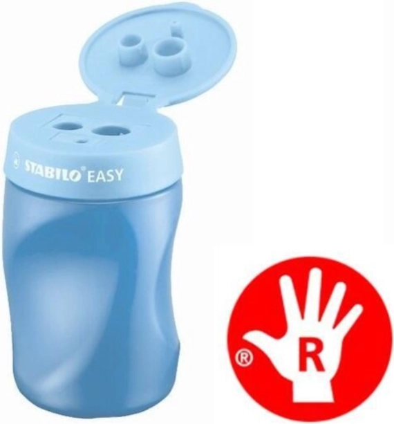 Šilček za desničarje STABILO EASYsharpener – moder