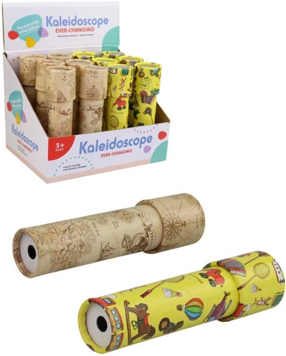 Otroški kalejdoskop iz kartona in plastike 18,5 cm – 1 kos
