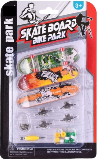 Skatepark komplet 3 fingerboardov z dodatki
