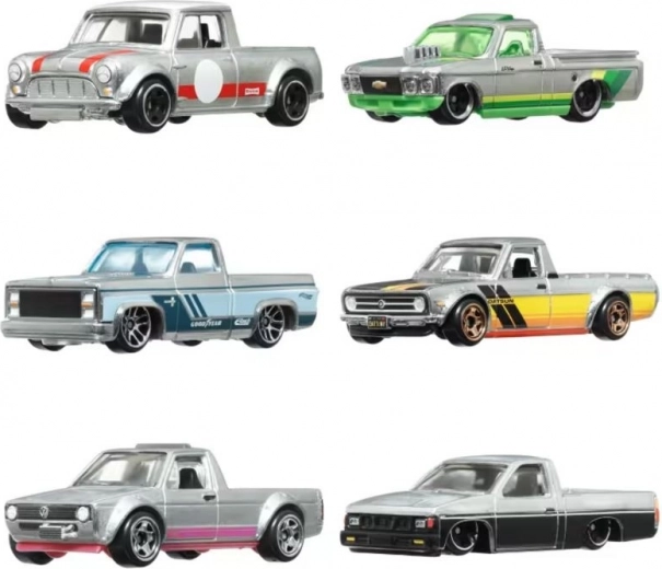 Mešanica klasičnih in modernih pick-upov ter avtomobilov