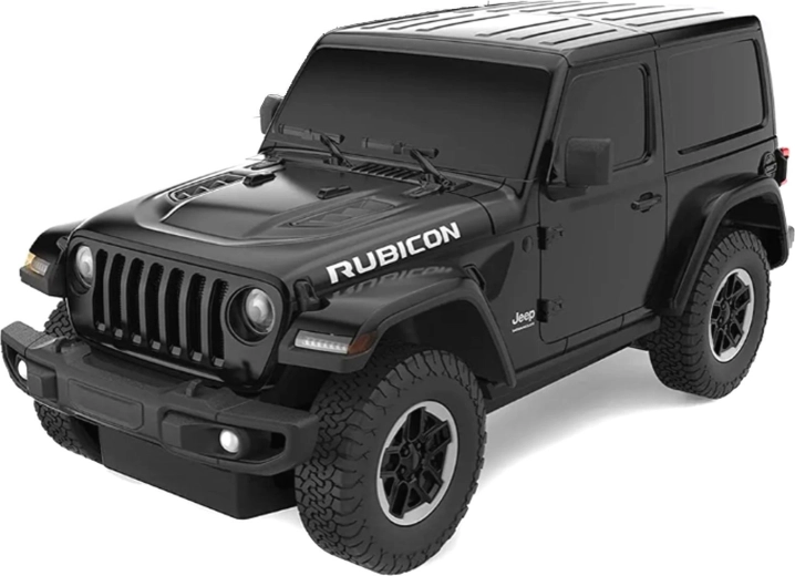 Jeep Wrangler JL na daljinsko upravljanje Rastar v merilu 1:24, črn