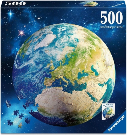 Ravensburger okrogle puzzle Planet Zemlja 500 kosov