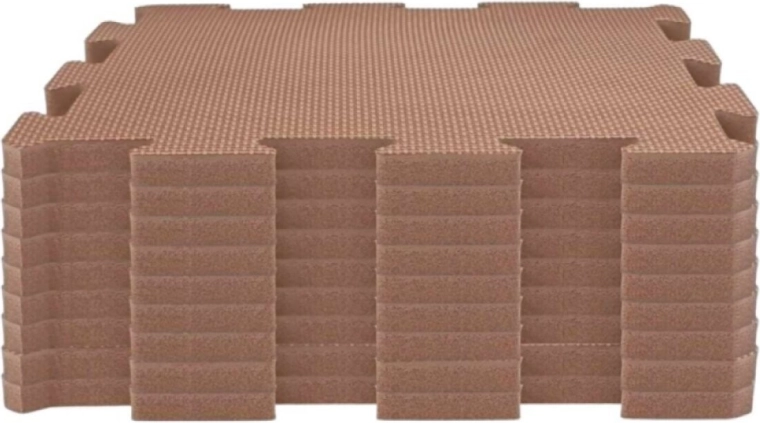 NIDO NIDO penasta igralna podloga puzzle caramel (9 delov)