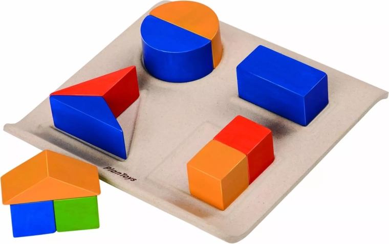 PlanToys sestavljanje ulomkovnih oblik