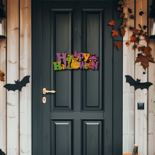 Viseča dekoracija za noč čarovnic Happy Halloween 42,5 × 18 cm