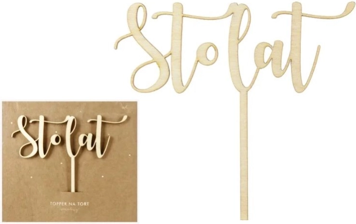 Lesen topper za torto »Sto lat« 14 cm