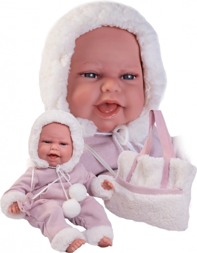 Clara - realistična dojenčkova lutka s funkcijo gibanja in mehkim telesom