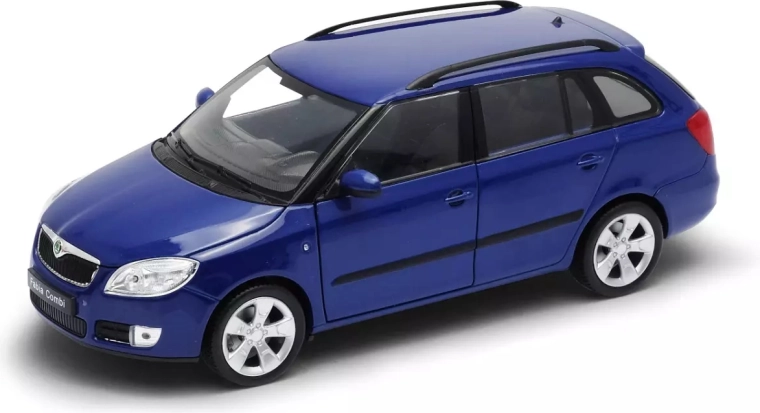 Welly Škoda Fabia Combi II 2009 modra 1:24
