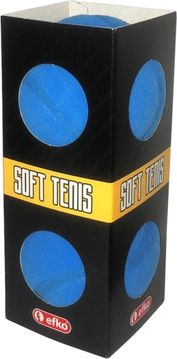 EFKO foam balls for soft tennis, blue 6.5 cm - 2 pieces