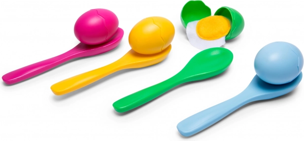 Jajčna štafeta – igra z žlico za otroke