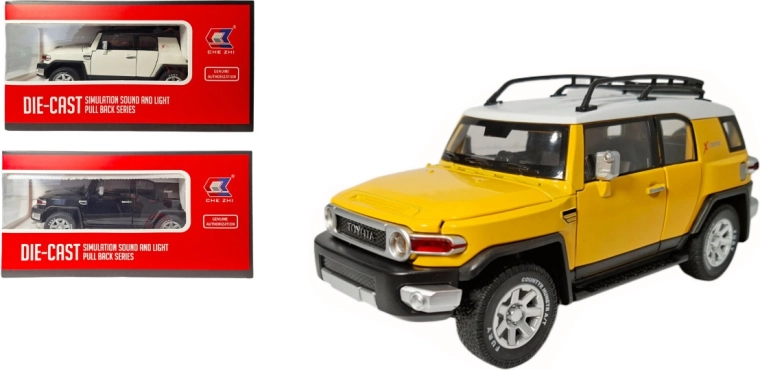 Kovinski model Toyota FJ Land Cruiser 1:24 z lučmi in zvokom