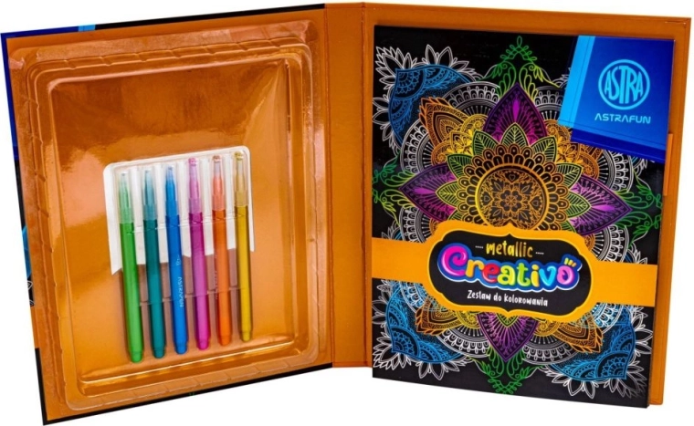 Coloring Set with Metallic Paints ASTRA CREATIVO