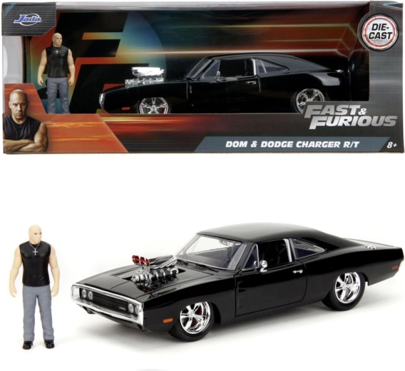 Jada Toys Fast & Furious 1970 Dodge Charger s figurico Dominica Toretta