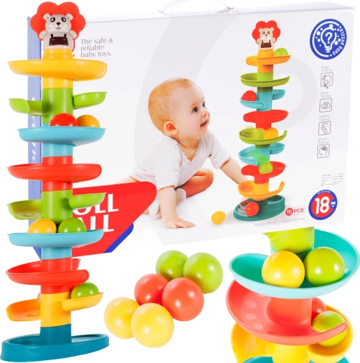 Zabavni tobogan z žogicami 60 cm