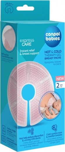 Gelni obklad za prsi hot & cold 2 kosa canpol babies