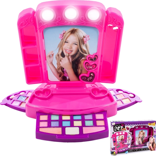 studijsko ličilno ogledalo za otroke z lučkami