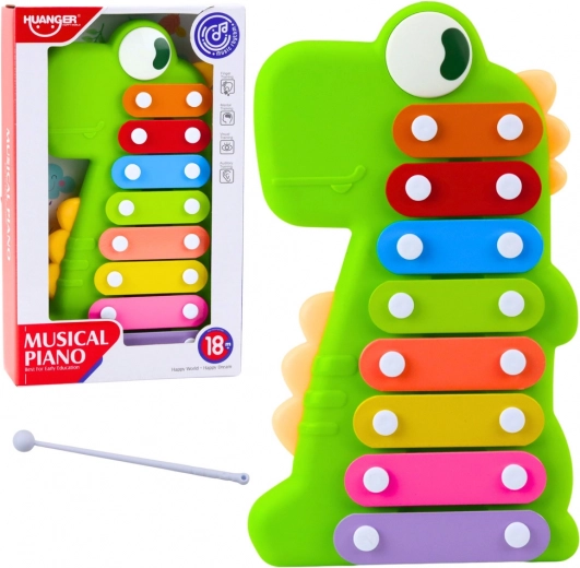 Cimballi za otroke – dinozaver, zeleni, 8 tonov