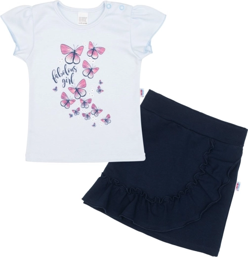 Dojenčkovska majica s krilcem New Baby Butterflies modra 62 (3–6 m)