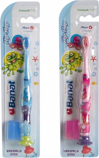 BANAT FlipFlap Junior Soft otroška zobna ščetka, mehka, 5+