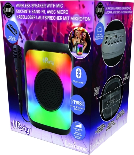 Lexibook iParty bluetooth karaoke zvočnik z mikrofonom