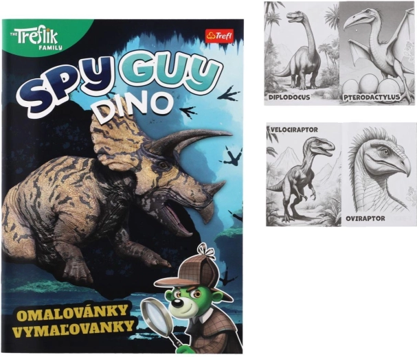 Pobarvanka Spy Guy Dino