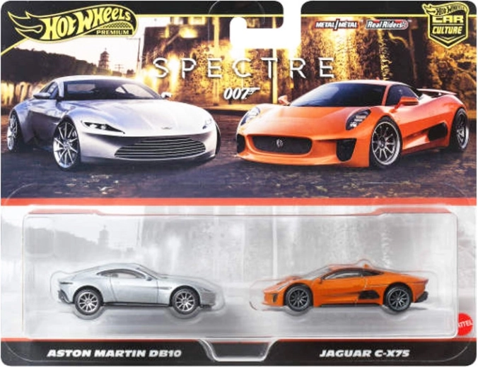 Hot Wheels Premium komplet modelov Jaguar C-X75 in Aston Martin DB10 (James Bond)