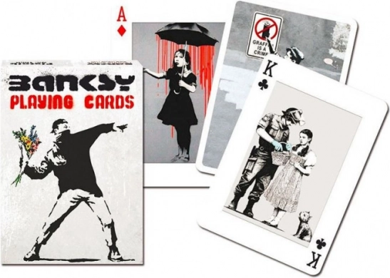 Igralne karte z motivi Banksy od Piatnik