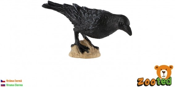 Plastična figurica črne vrane 11 cm